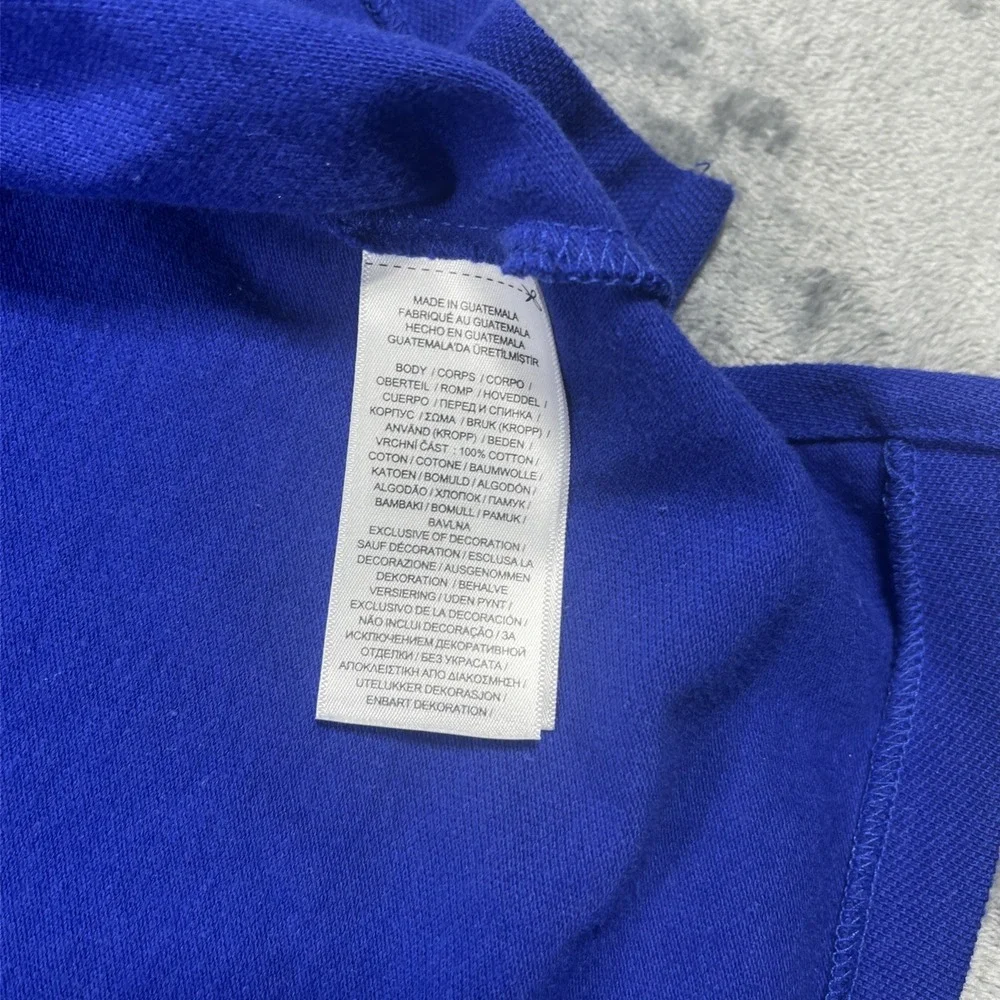 Vintage Ralph Lauren Polo Shirt Mens 2XL Blue Pony Short Sleeve Y2K Knit Classic
